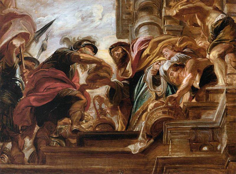 Peter Paul Rubens The Meeting of Abraham and Melchisedek Norge oil painting art
